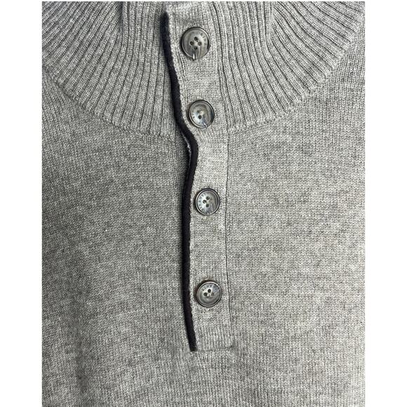 1-13 FORTE CASHMERE Men's Sweater Button Henley Light Brown Size XL - Picture 5 of 11